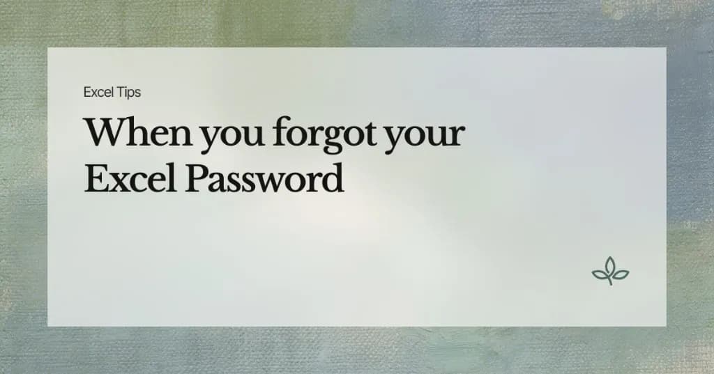How to Unprotect Excel Sheet When Password Forgotten or Access Denied